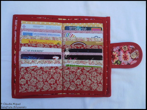 Carteira para notas, moedas, 24 cartões e cheques Carteira para notas, moedas, 24 cartões e cheques