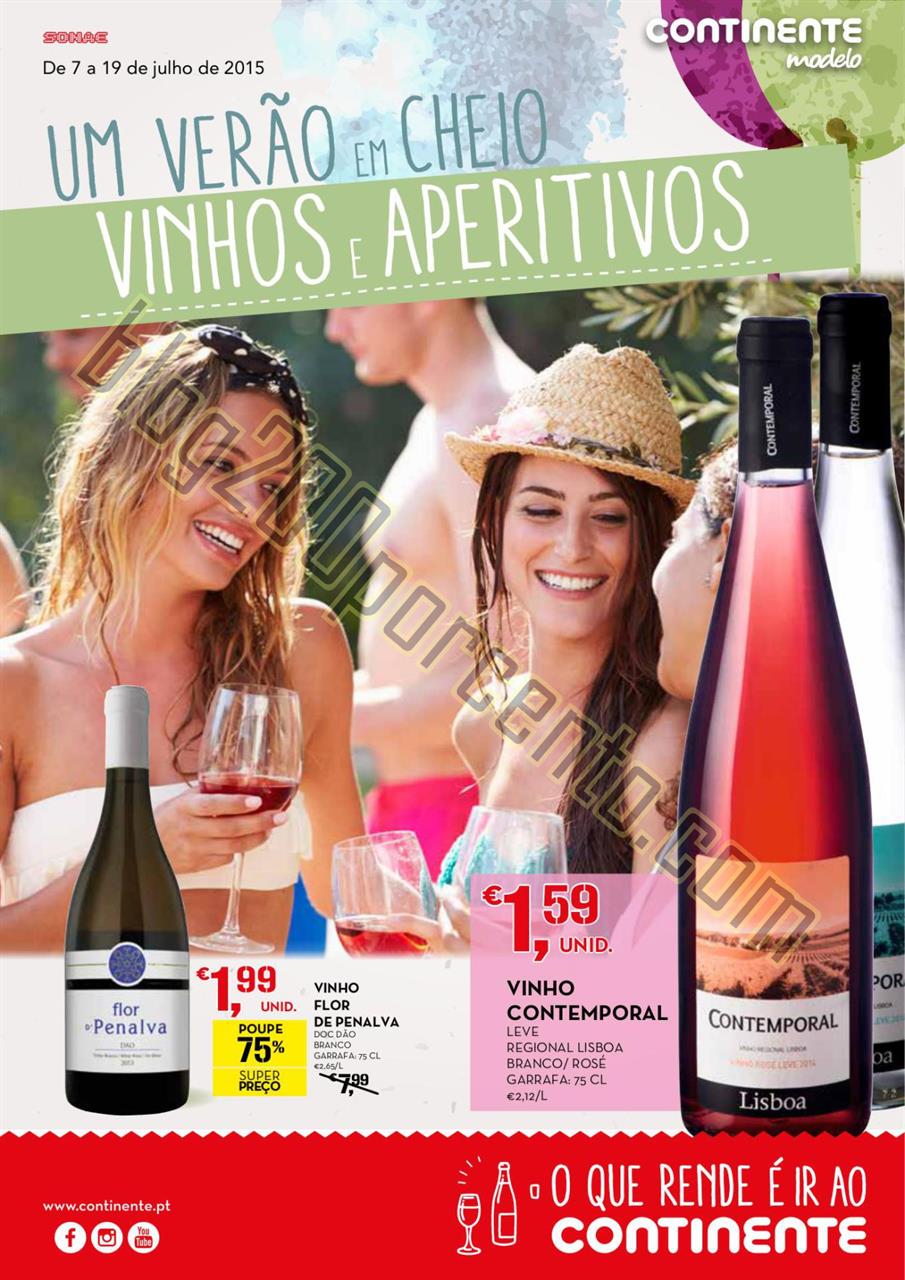 Antevisão folheto CONTINENTE Vinhos e aperitivos 