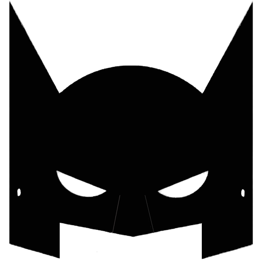 Mascara de Carnaval do Batman para Imprimir - Mascaras de Papel -  Brinquedos de Papel