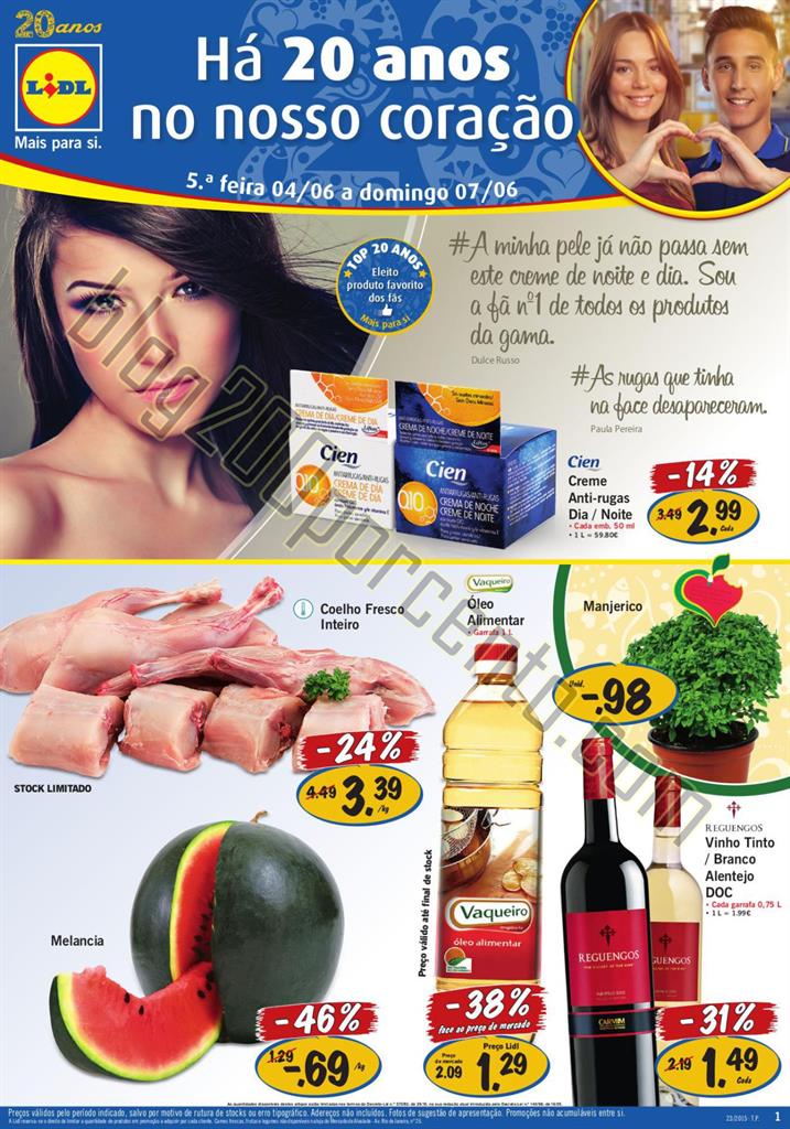 Antevisão folheto LIDL Promoções de 4 a 10 junh