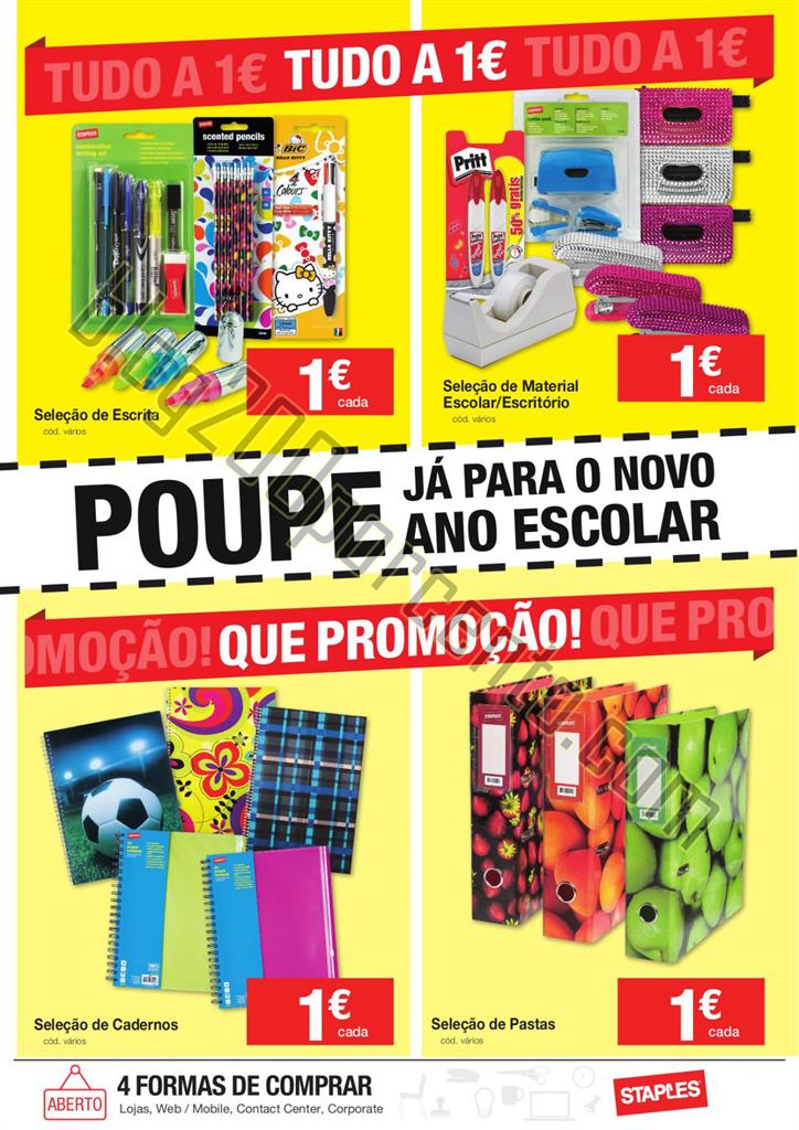 Novo Folheto STAPLES Oportunidades de 11 a 16 junh