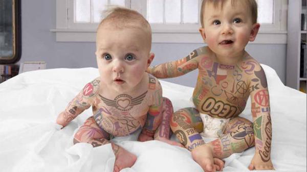 bebes tatuados tatuagens
