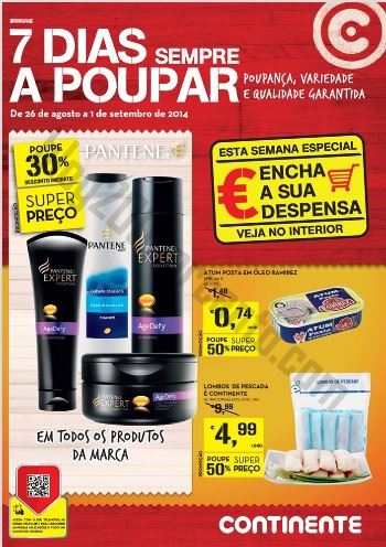 Antevisão Folheto CONTINENTE Promoções de 26 agosto a 1 setembro - Online