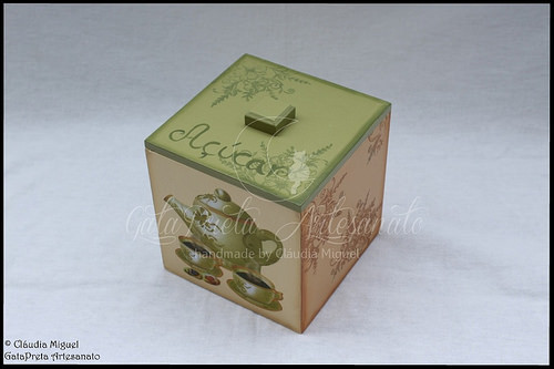 Caixa vertical para cápsulas Dolce Gusto e caixa de açúcar 