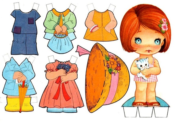 Boneca de papel com roupas e: vetor stock (livre de direitos) 325212497,  Shutterstock, roupa de boneca de papel 