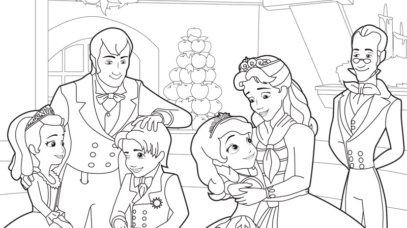 Desenhos de Princesa Sofia para Colorir e Imprimir 