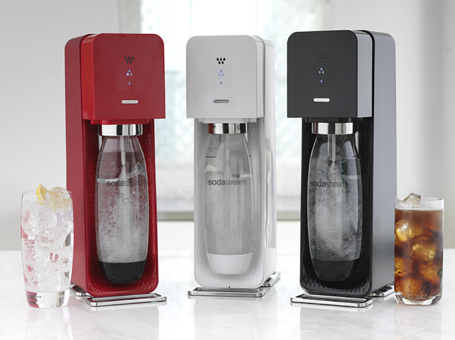 sodastream + sodastream cores + máquinas gaseificadas + água com gás + bebidas com gás + água com gás de sabores + fazer refrigerantes em casa