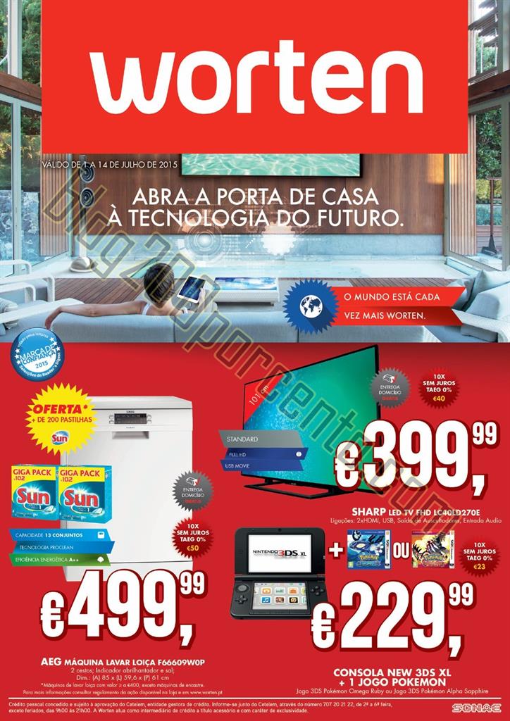 Novo Folheto WORTEN Promoções de 1 a 14 julho p1