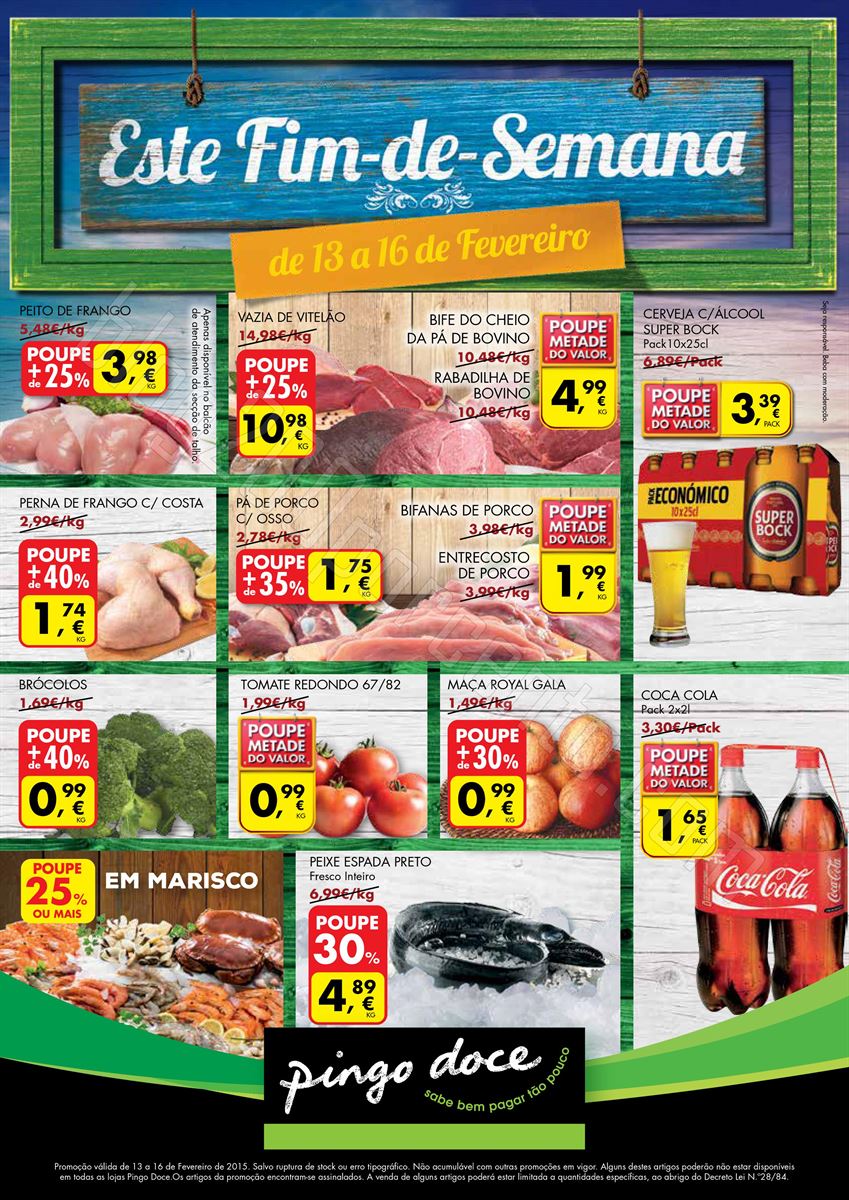 Antevisão Folheto PINGO DOCE Fim de Semana de 13 