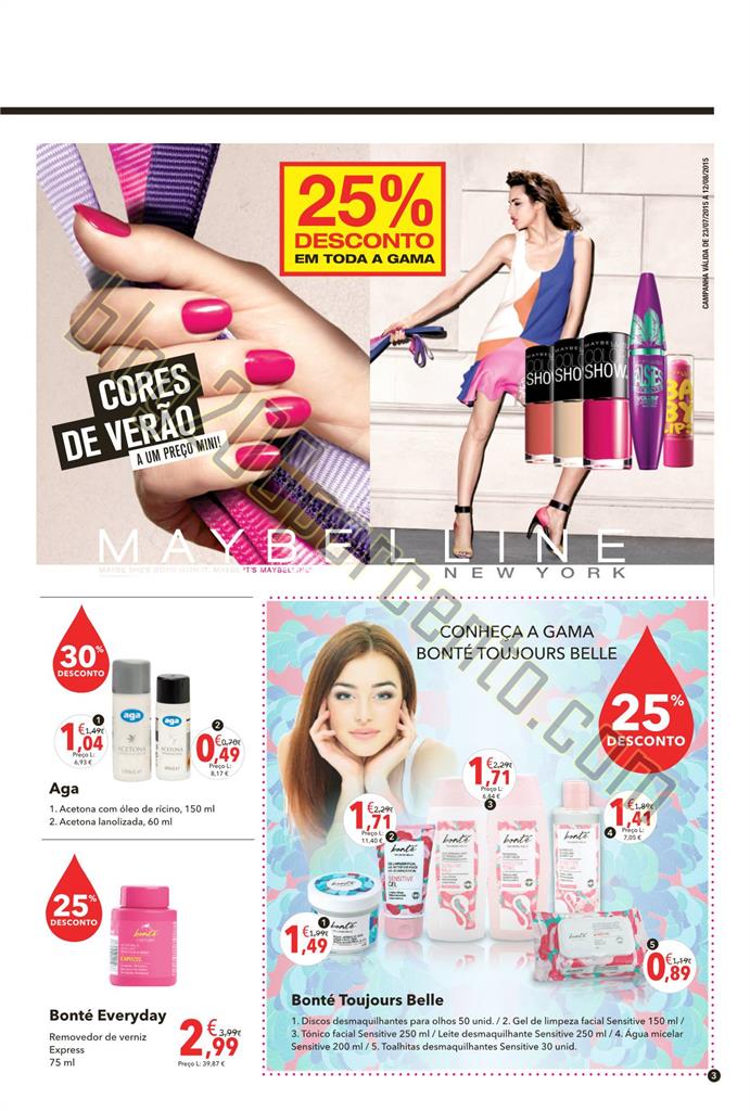 Antevisão folheto CLAREL Promoções de 23 julho 