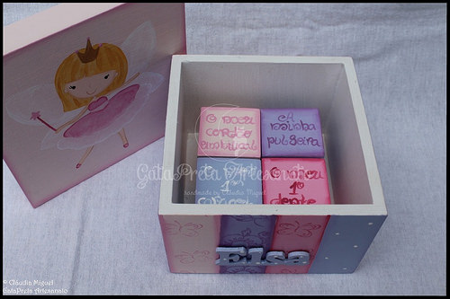 Caixa grande de batizado, caixa de recordações de bebé e moldura 