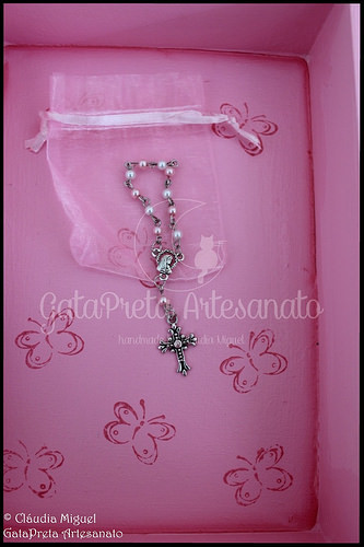 Caixa de batizado e moldura 