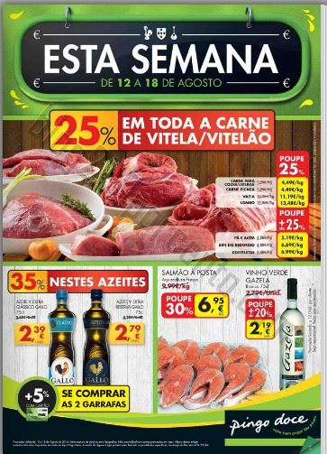 Antevisão Folheto PINGO DOCE Promoções de 12 a 18 agosto - online