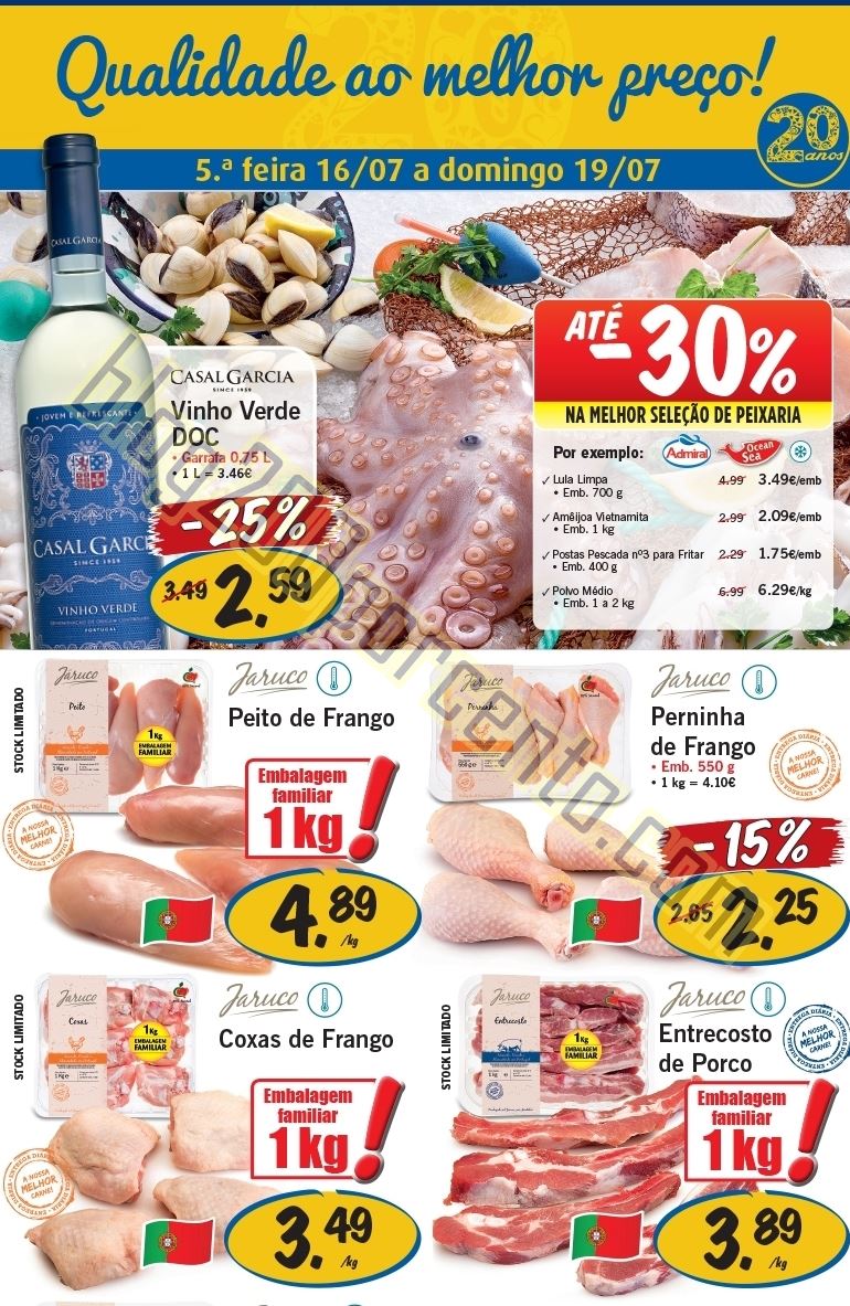 Antevisão Folheto LIDL Promoções de 16 a 19 jul