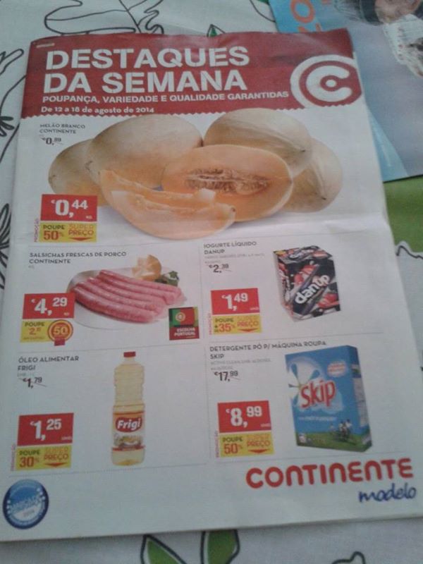 Antevisão Folheto CONTINENTE Promoção de 12 a 18 agosto