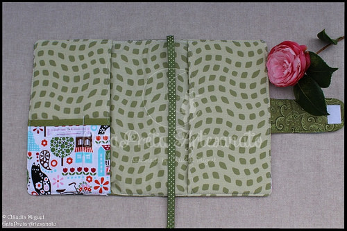 Capa de agenda A5 e estojo 