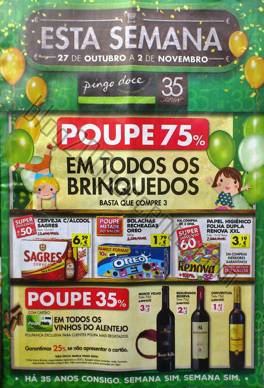 Antevisão Folheto PINGO DOCE de 27 outubro a 2 no