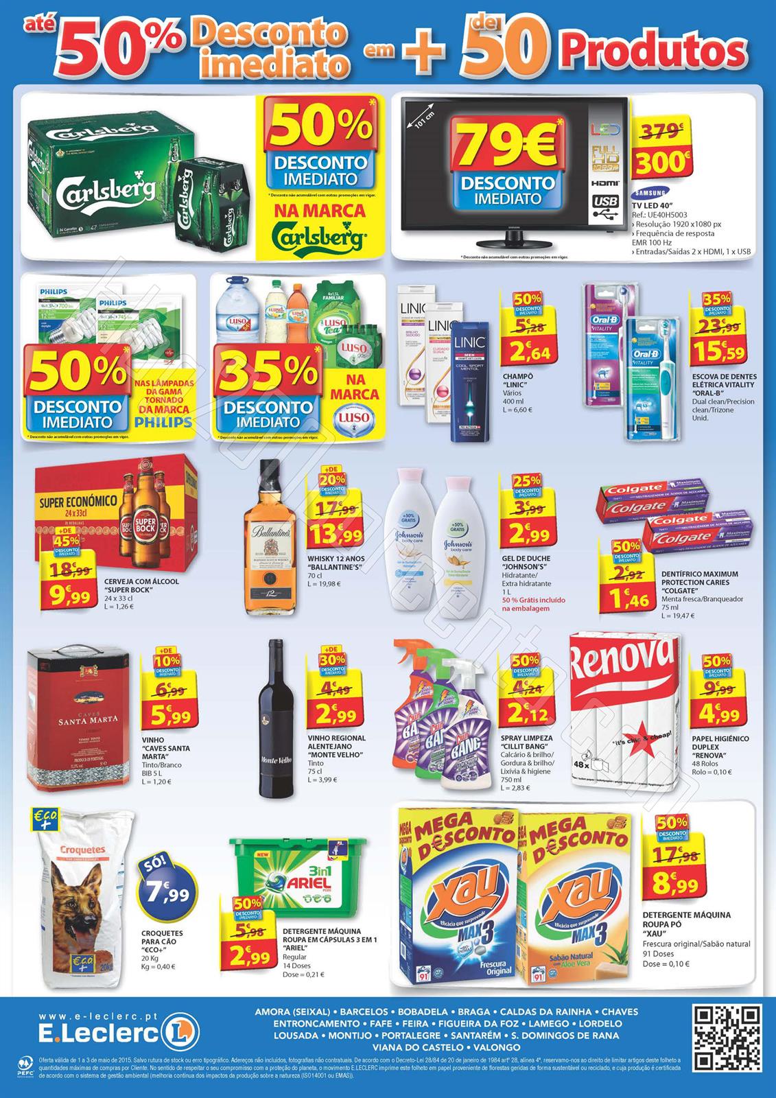 Antevisão Folheto E-LECLERC Big Bang de 1 a 3 mai