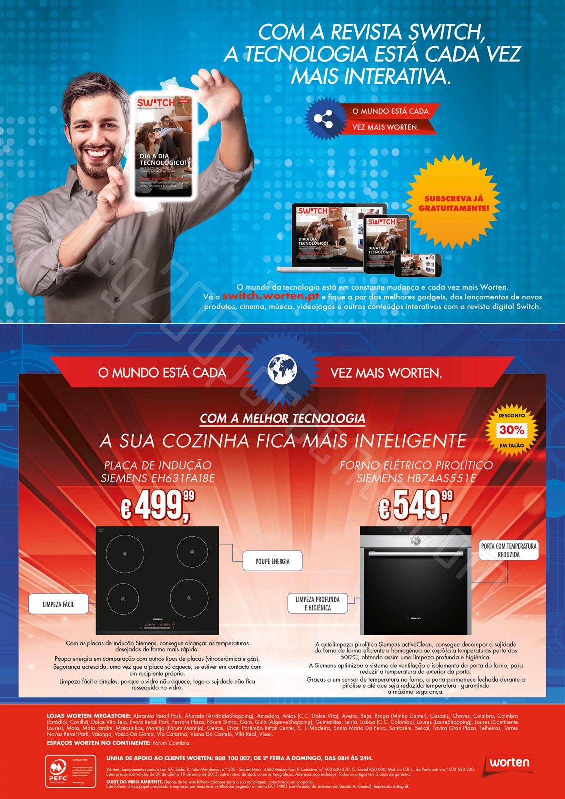 Antevisão Folheto WORTEN Promoções de 29 abril 