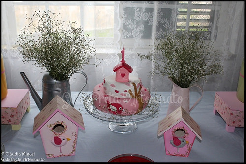 Festa do 1º aniversário da Clarinha - Casinhas e Passarinhos