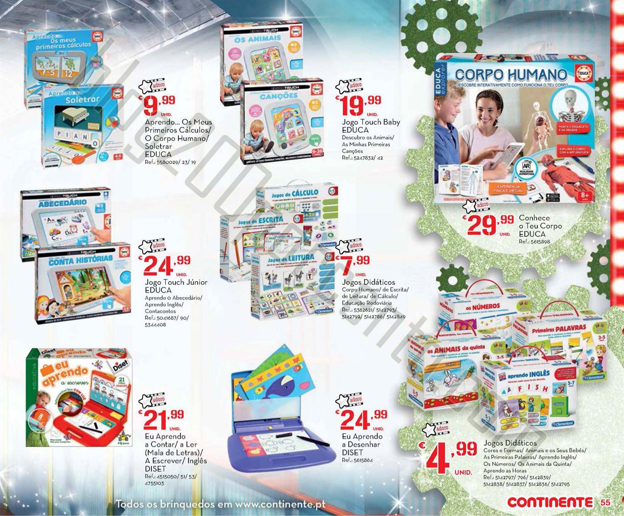 Antevisão Folheto CONTINENTE Brinquedos Natal de 