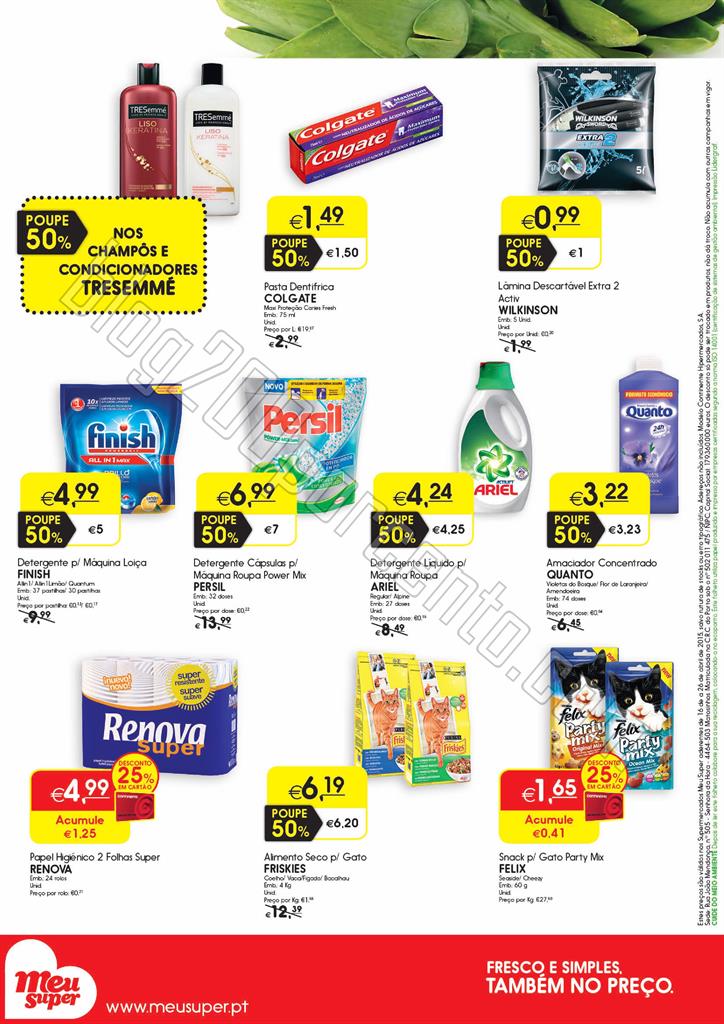 Novo Folheto MEU SUPER Promoções de 16 a 26 abri