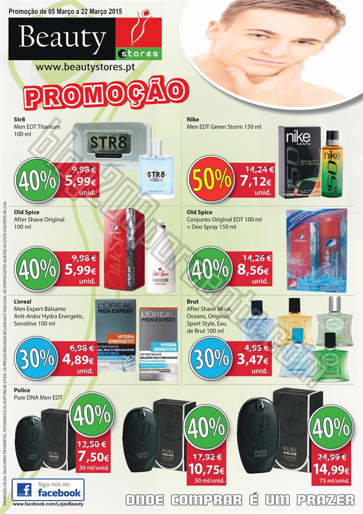 Novo Folheto BEAUTY STORES Dia do Pai até 22 mar