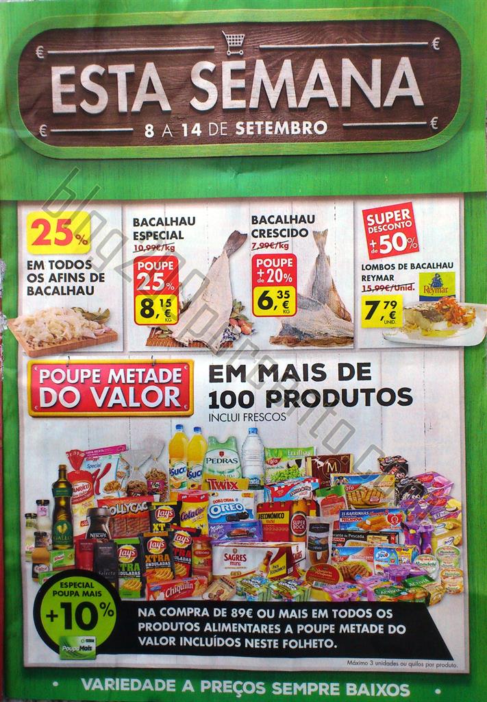 Antevisão Folheto PINGO DOCE promoções de 8 a 1