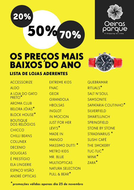 black friday + oeiras parque + compras + descontos + promoções + oeiras + shopping