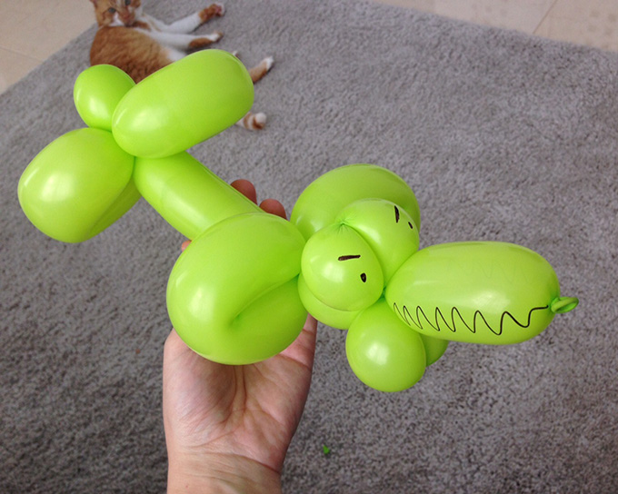 crocodilo balão