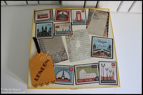 Caixa de recordações de viagem 