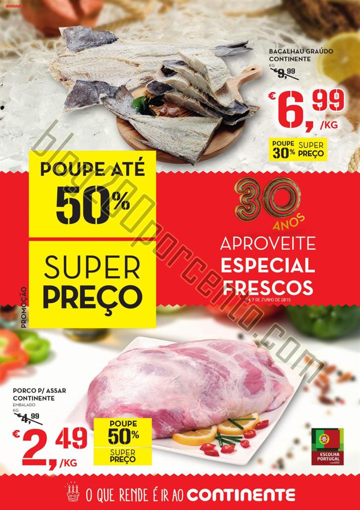 Antevisão Folheto CONTINENTE Frescos Fim de seman