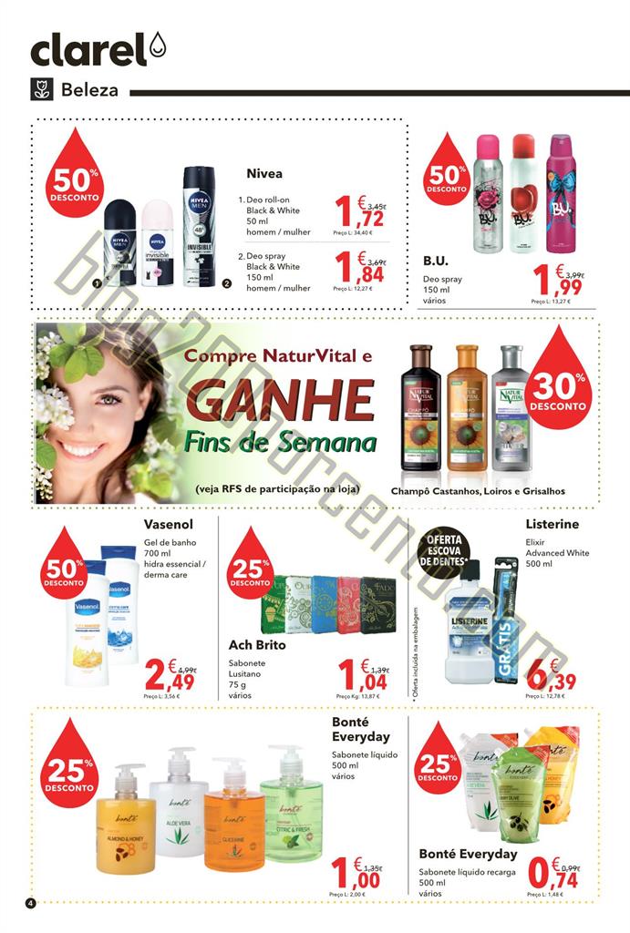 Antevisão folheto CLAREL Promoções de 23 julho 