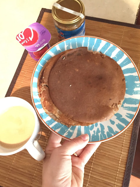 receitas saudáveis de panquecas + panquecas de aveia e côco + receitas para pequeno almoço saudáveis + domingo + supermercados brio