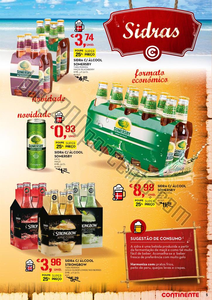 Antevisão Folheto CONTINENTE Cervejas e Mariscos 