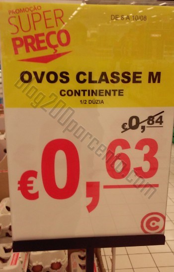 Avistamento Super Preço CONTINENTE até 10 agosto