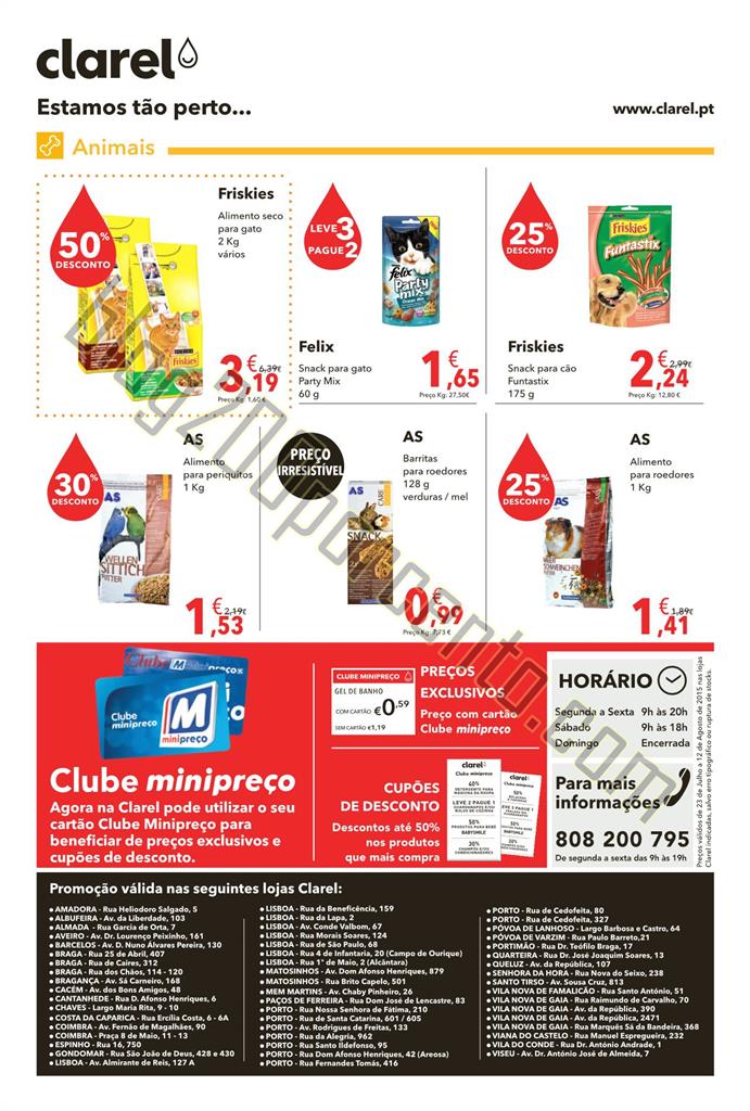 Antevisão folheto CLAREL Promoções de 23 julho 