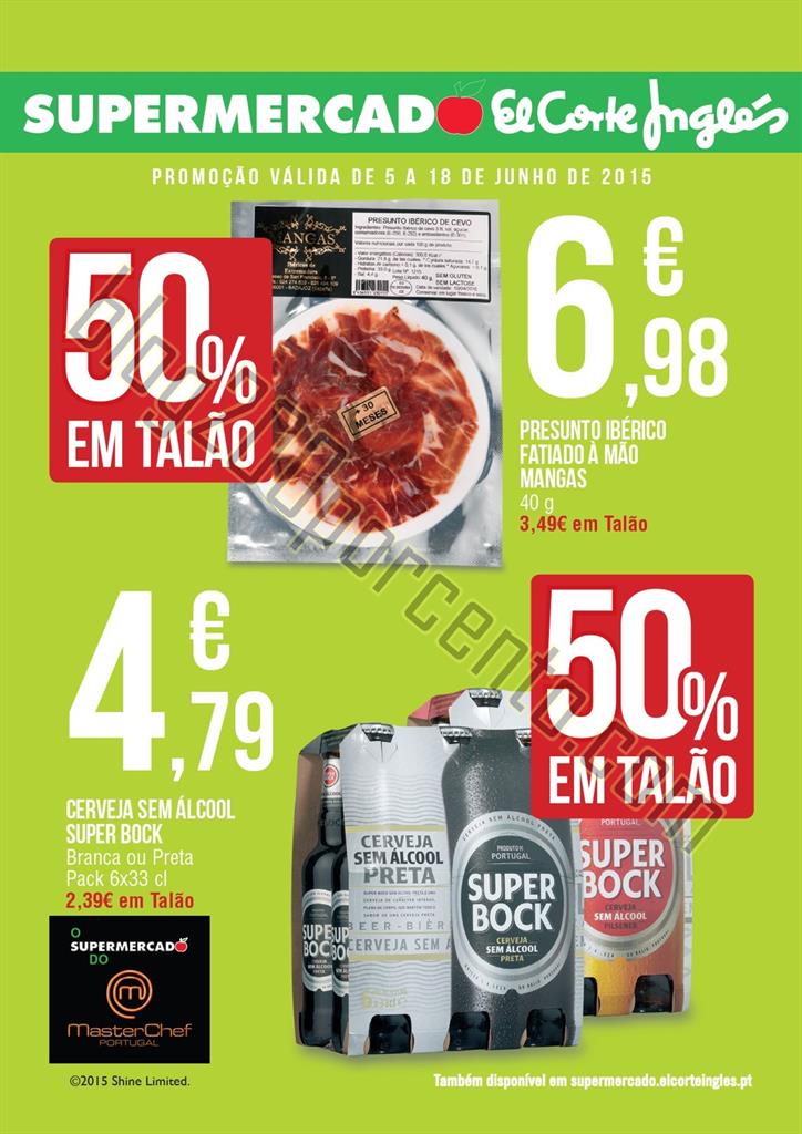 Antevisão folheto EL CORTE INGLÉS de 5 a 18 junh