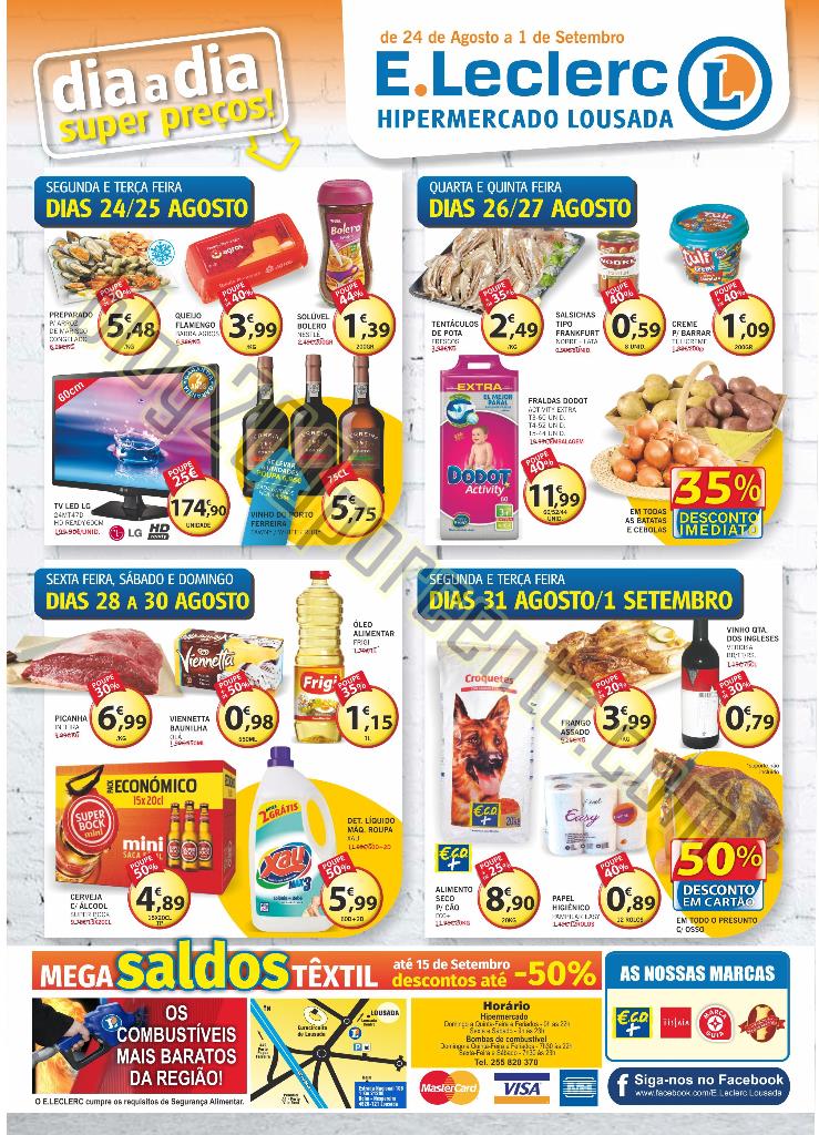 Antevisão Folheto E-LECLERC Lousada promoções d