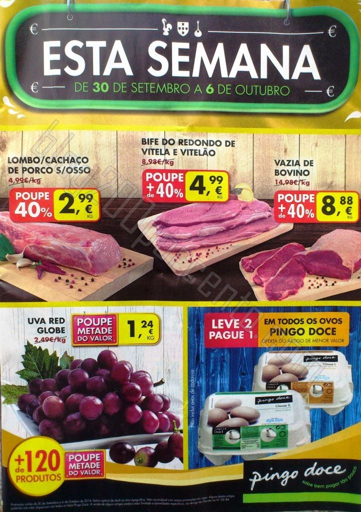 Antevisão Folheto PINGO DOCE de 30 setembro a 6 outubro