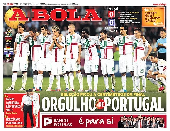 Portugal vs. Espanha – Comparações relativas a 2014