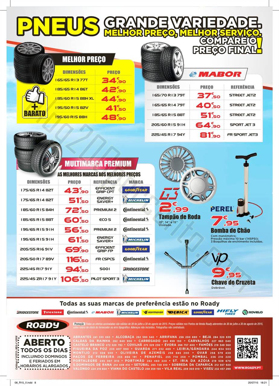 Novo Folheto ROADY Promoções de 30 julho a 30 ag