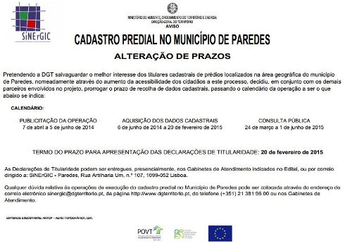 Execução do Cadastro Predial Execução do Cadastro Predial