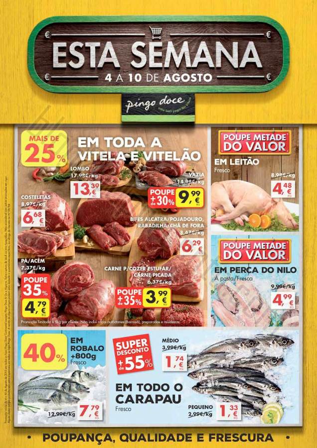 Antevisão Folheto PINGO DOCE Promoções de 4 a 1