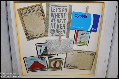 Caixa de recordações de viagem 