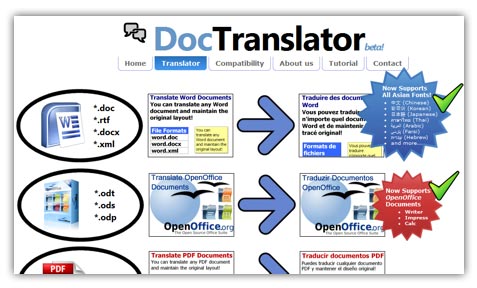 tradução de documentos