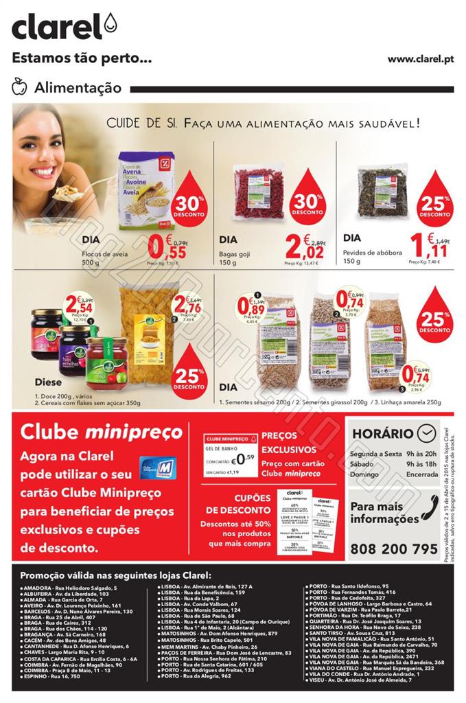 Antevisão Folheto CLAREL Promoções de 2 a 15 ab