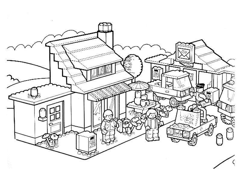 Lego city kids. Desenho para colorir Animatronics