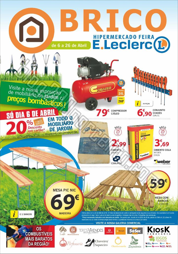 Antevisão Folheto E-LECLERC Feira de 6 a 16 abril