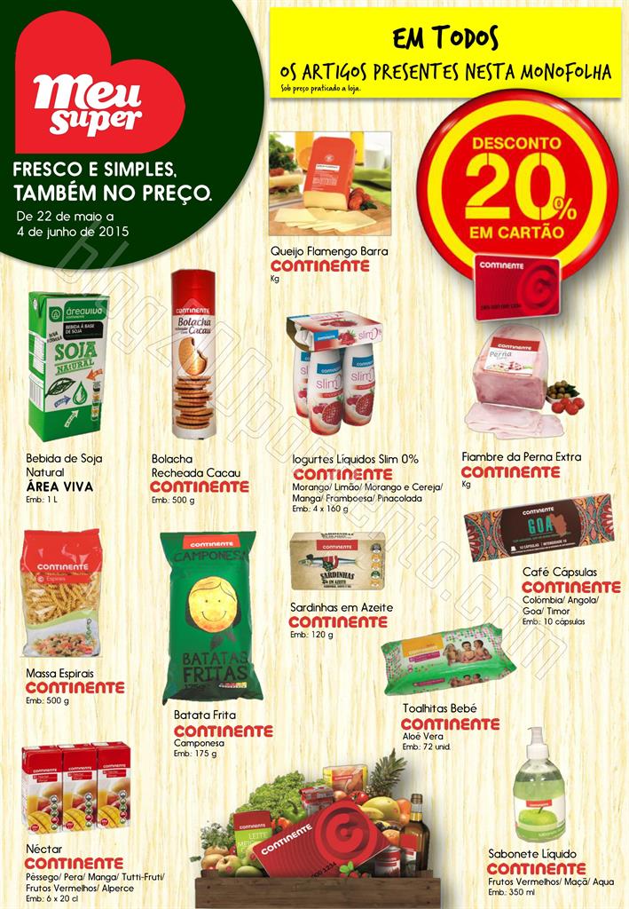 Novo Folheto MEU SUPER Promoções de 22 maio a 4 